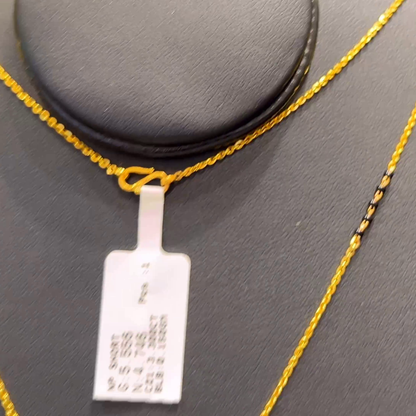 SOUTH INDIA 4.746gms SHORT BLACK BEADS 22K Yellow Gold