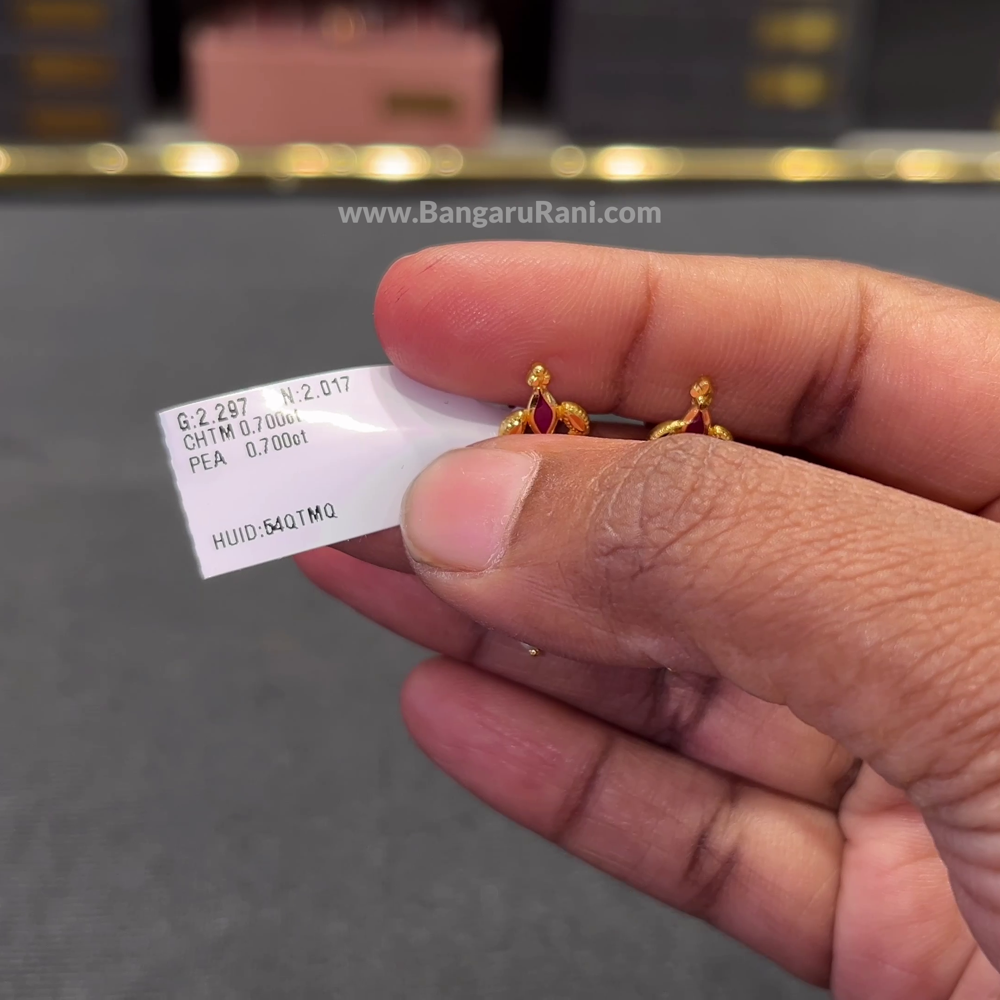 [make to order] 2.017gms EARRINGS 22K