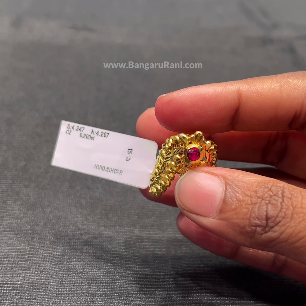 Anu Jewellers 4.207gms Ring 22K Yellow Gold