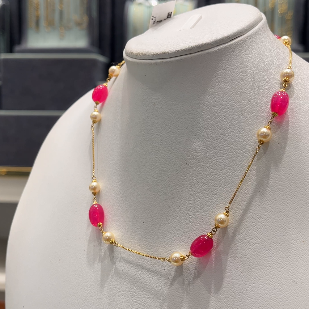 Anu Jewellers 3.33gms CHAINS 22K Yellow Gold