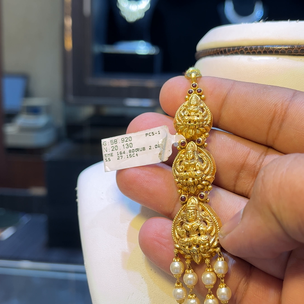 SOUTH INDIA 20.13gms HARAMS 22K Yellow Gold