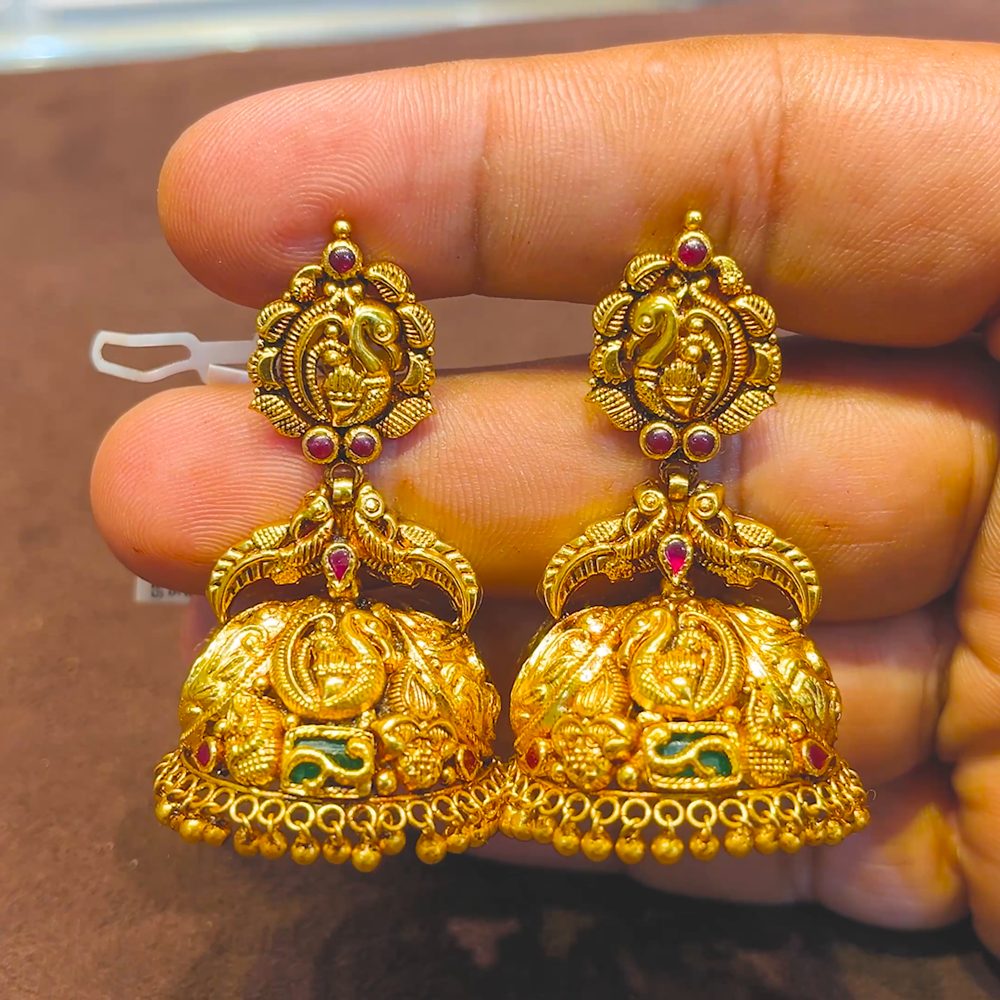 SRI RAM 18.061gms EARRINGS 22K Yellow Gold