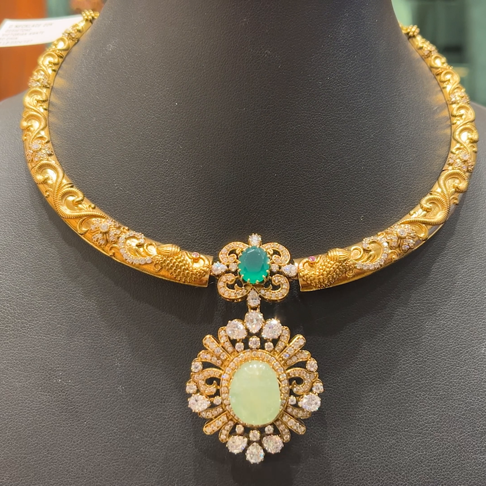 Chennai Shopping Mall 34.16gms NECKLACE 22K Yellow Gold