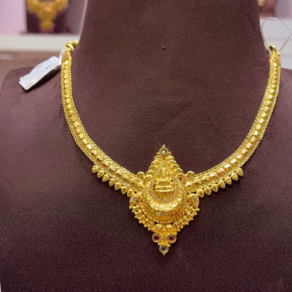 SwarnaKanchi 15.988gms NECKLACE 22K Yellow Gold