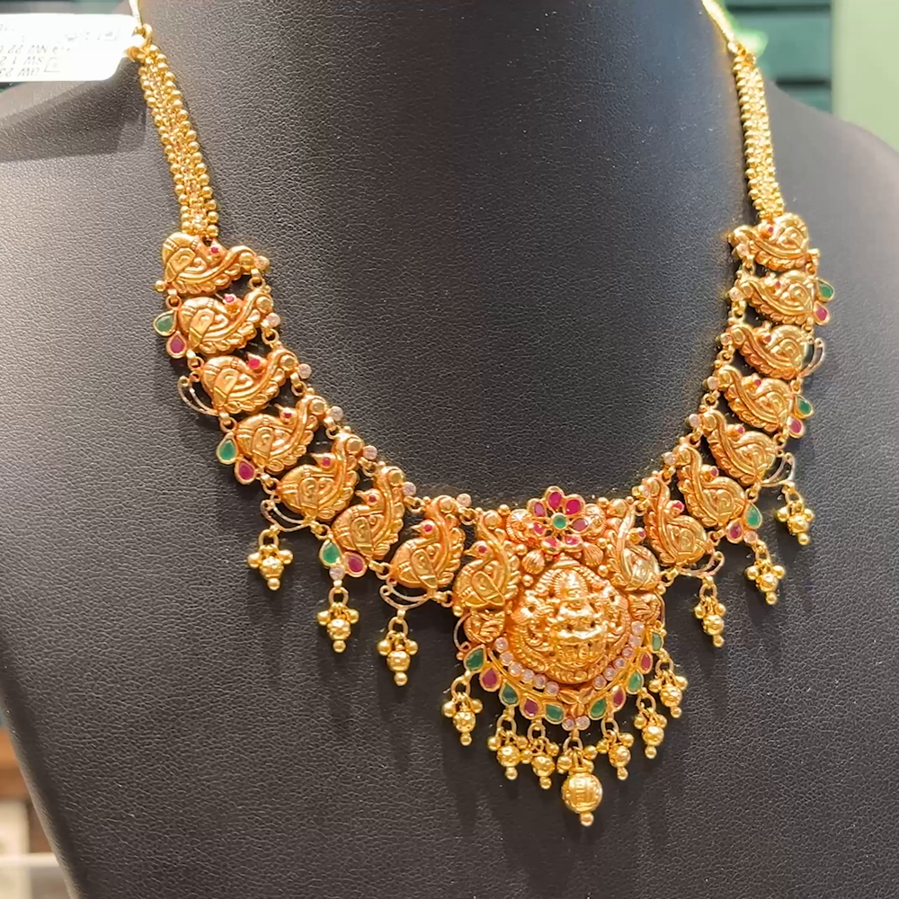 Chennai Shopping Mall 22.01gms NECKLACE 22K Antique