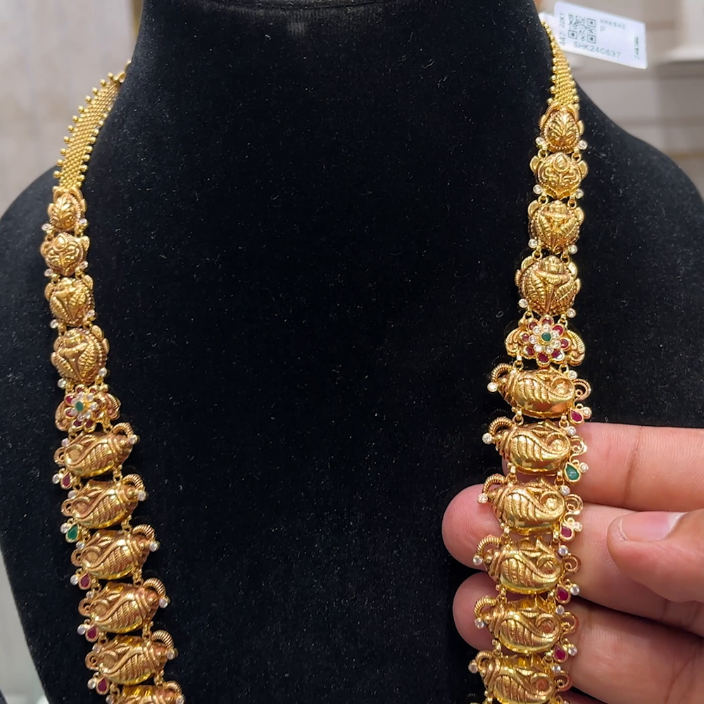 SOUTH INDIA 55.21gms HARAMS 22K Yellow Gold