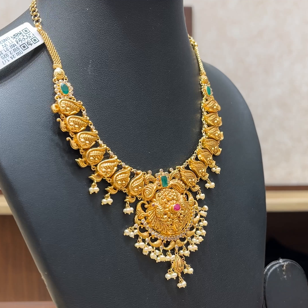 Chennai Shopping Mall 21.257gms NECKLACE 22K Yellow Gold