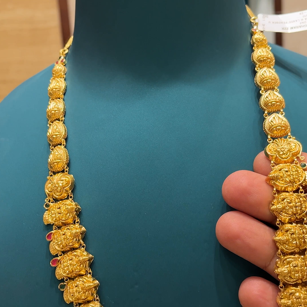 Chennai Shopping Mall 42.49gms HARAMS 22K Yellow Gold