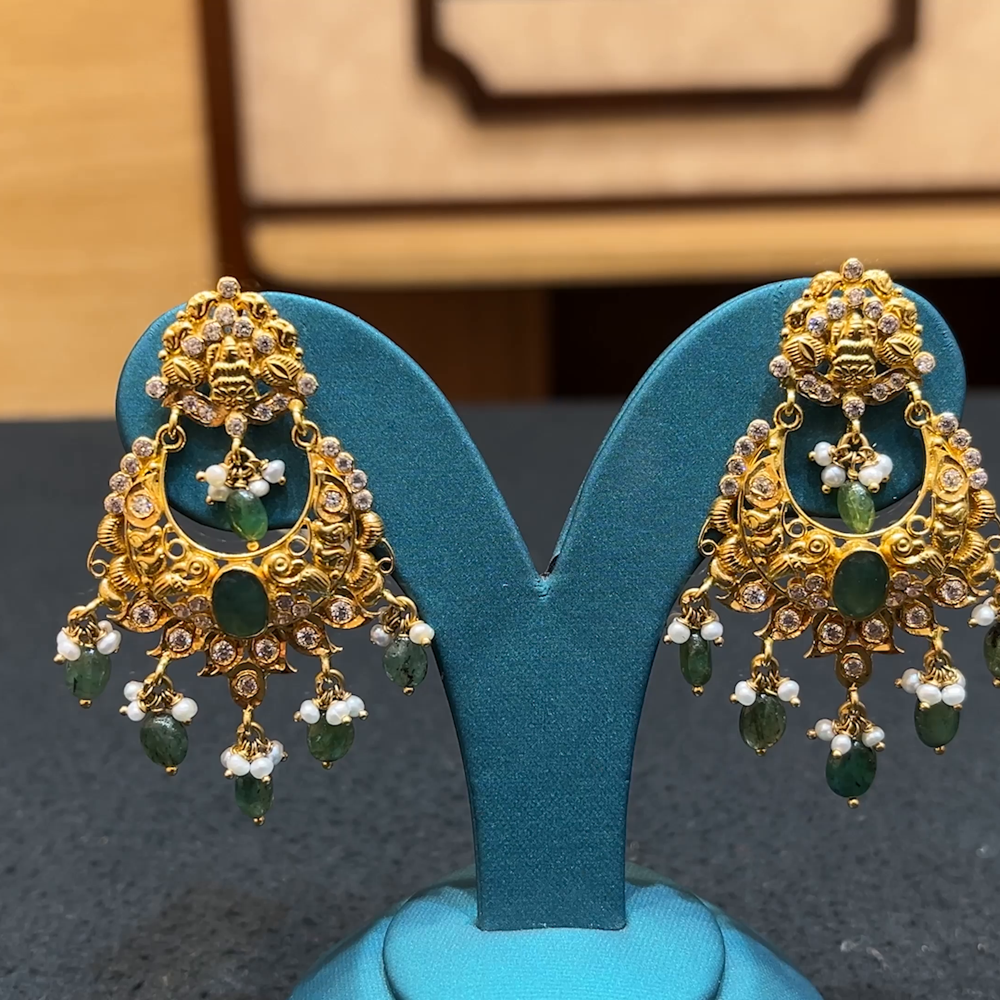 Chennai Shopping Mall 13.486gms EARRINGS 22K Yellow Gold