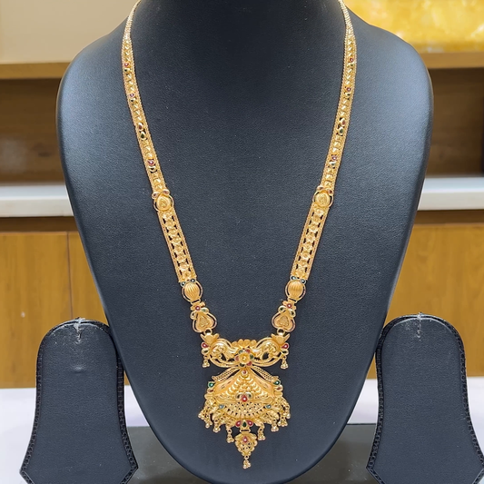 MUKUNDA JEWELLERS 35.275gms NECKLACE 22K Nakshi