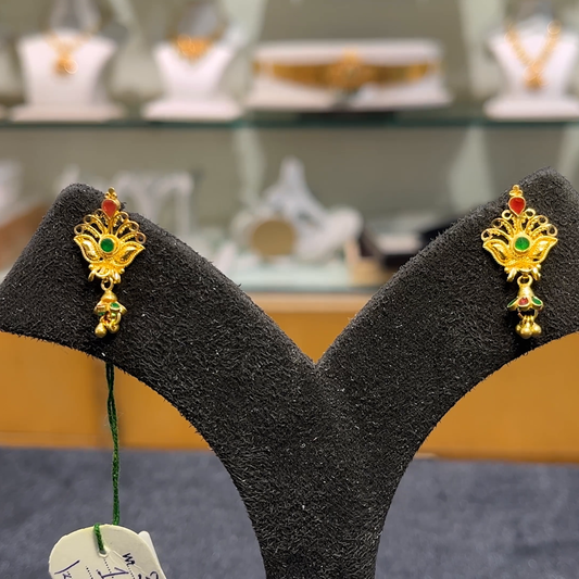 Anu Jewellers 3.915gms EARRINGS 22K Yellow Gold