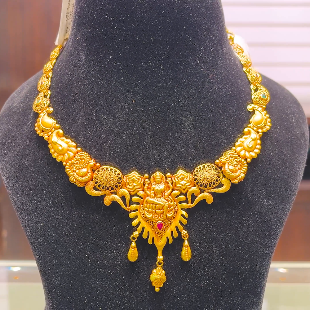 SOUTH INDIA 21.322gms NECKLACE 22K Yellow Gold