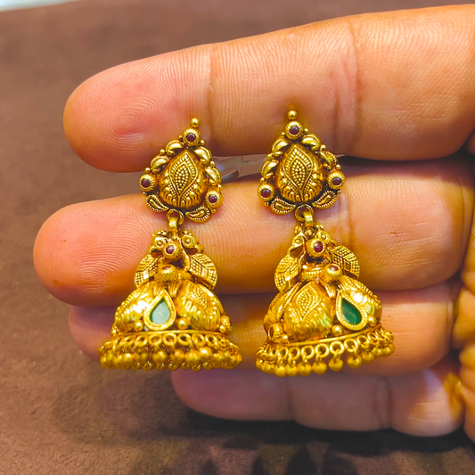 SRI RAM 11.821gms EARRINGS 22K Yellow Gold