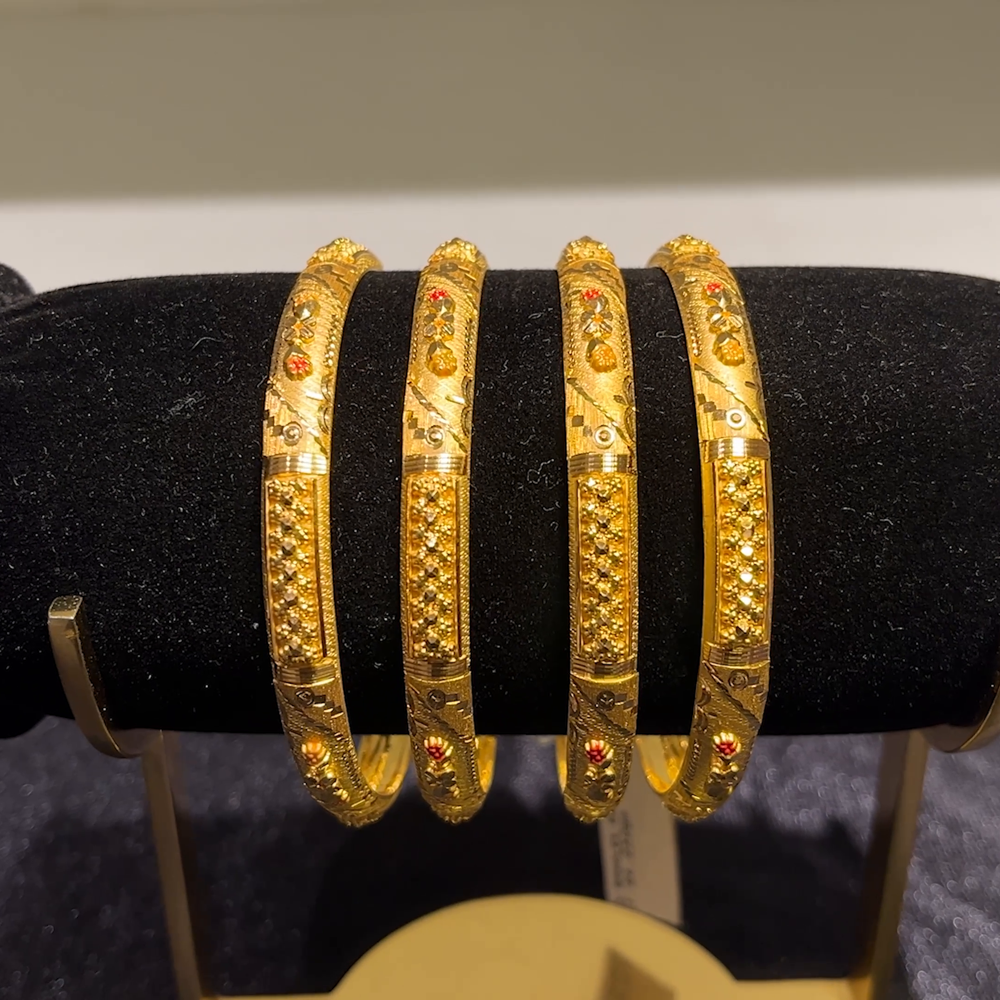 CMR 44.232gms BANGLES 22K Yellow Gold