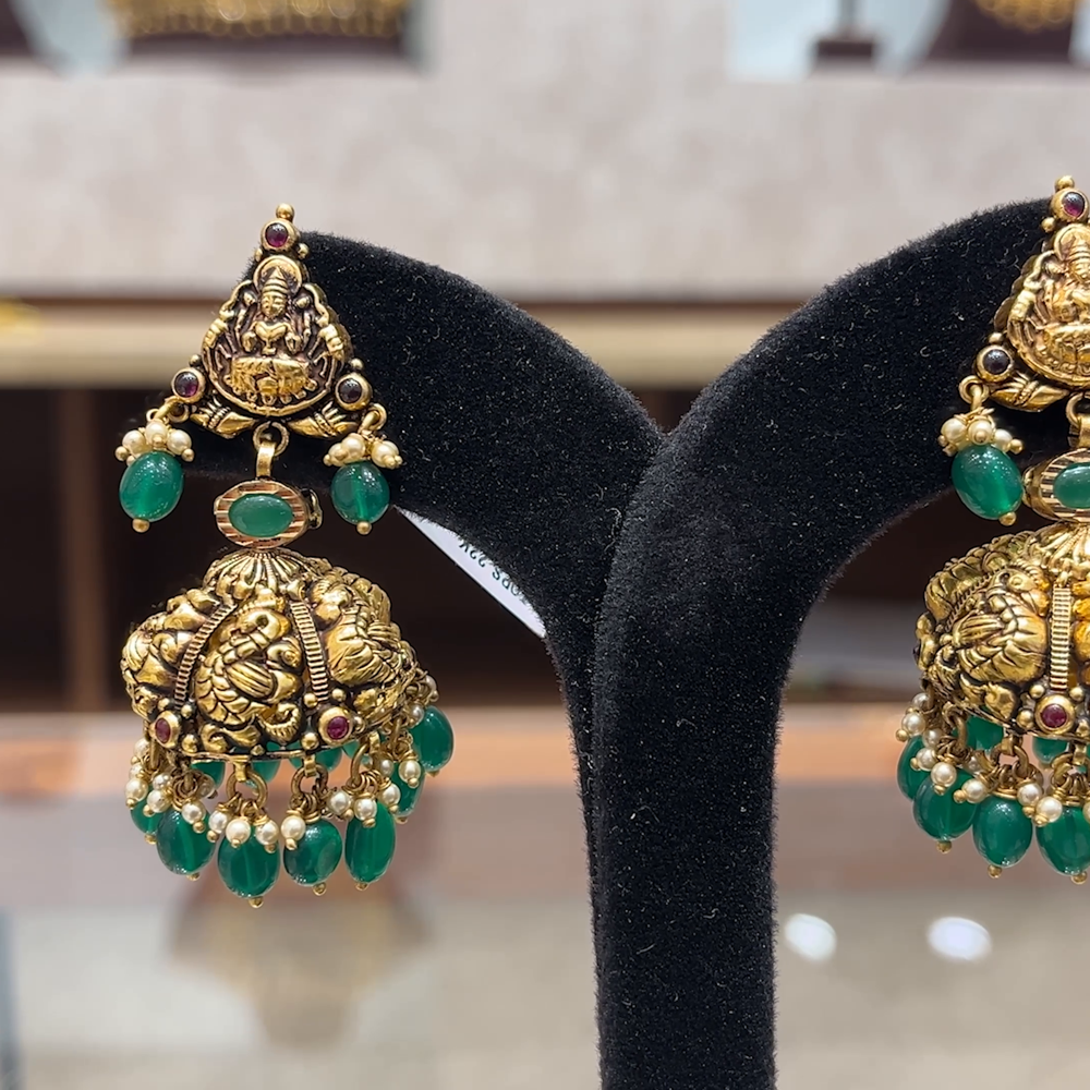 Chennai Shopping Mall 22.395gms EARRINGS 22K Yellow Gold