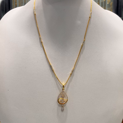 Anu Jewellers 8.57gms CHAINS 22K Yellow Gold