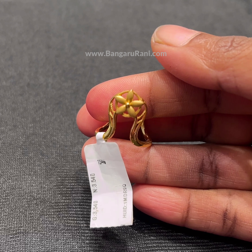 Anu Jewellers 3.54gms Ring 22K Yellow Gold