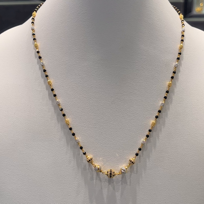 Anu Jewellers 7.81gms SHORT BLACK BEADS 22K Yellow Gold