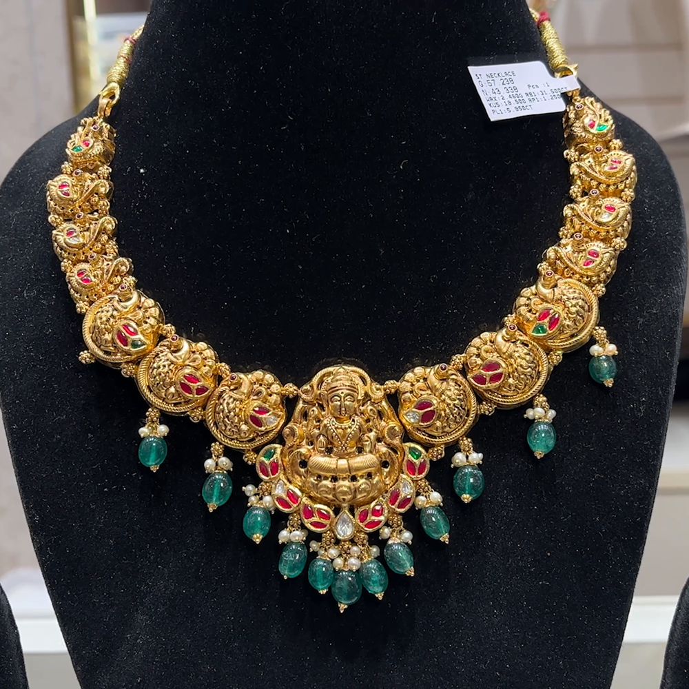 SOUTH INDIA 43.338gms NECKLACE 22K Yellow Gold