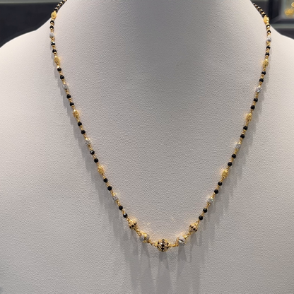 Anu Jewellers 7.81gms SHORT BLACK BEADS 22K Yellow Gold