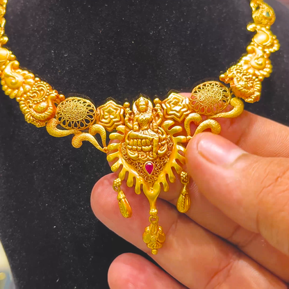 SOUTH INDIA 21.322gms NECKLACE 22K Yellow Gold