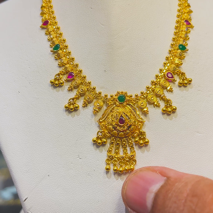 Anu Jewellers 9.806gms NECKLACE 22K Yellow Gold