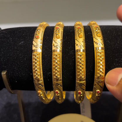 CMR 44.232gms BANGLES 22K Yellow Gold