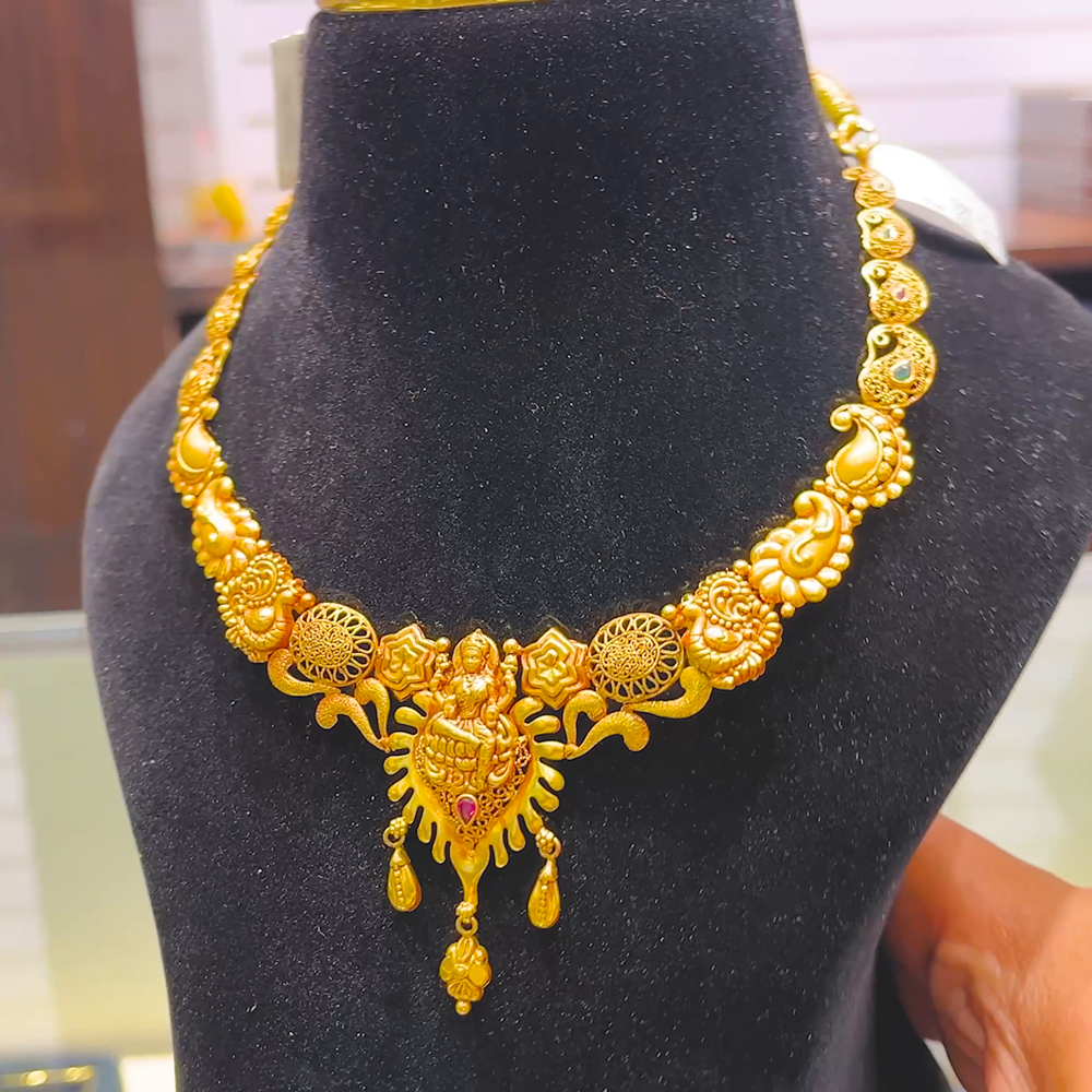 SOUTH INDIA 21.322gms NECKLACE 22K Yellow Gold