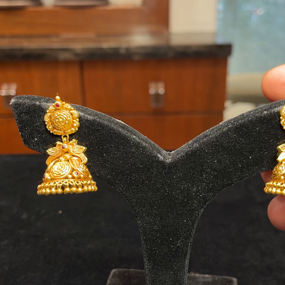 SRI RAM 10.708gms EARRINGS 22K Yellow Gold