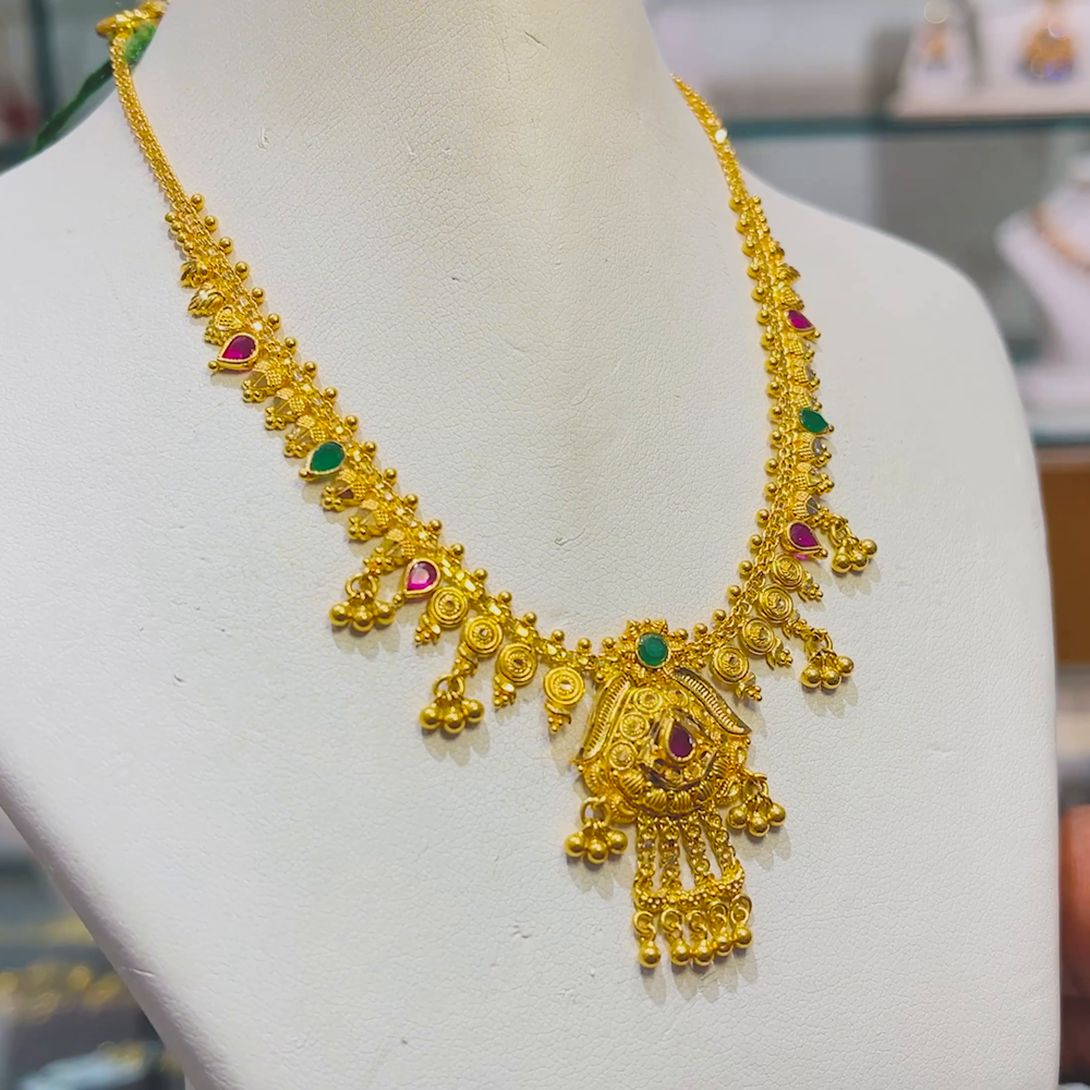 Anu Jewellers 9.806gms NECKLACE 22K Yellow Gold