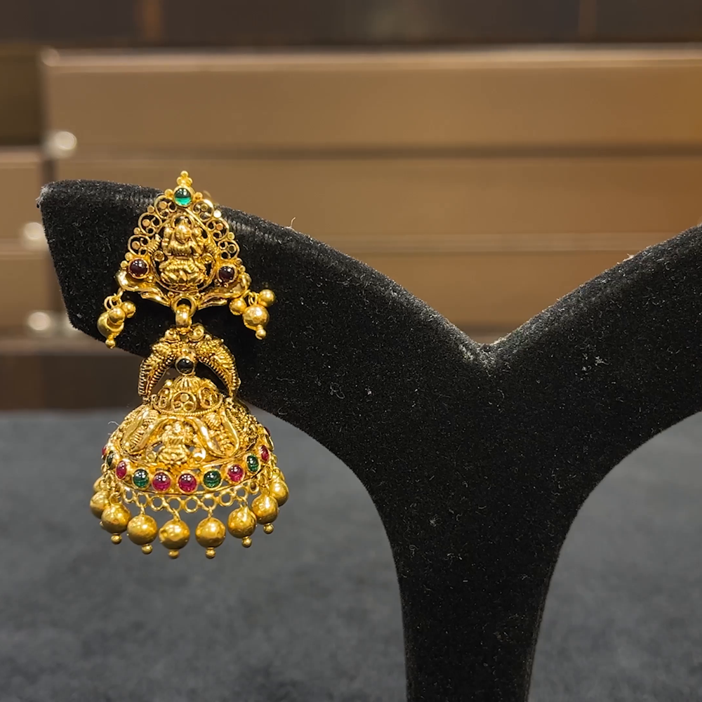 CHANDANA Brothers 18.23gms EARRINGS 22K Yellow Gold