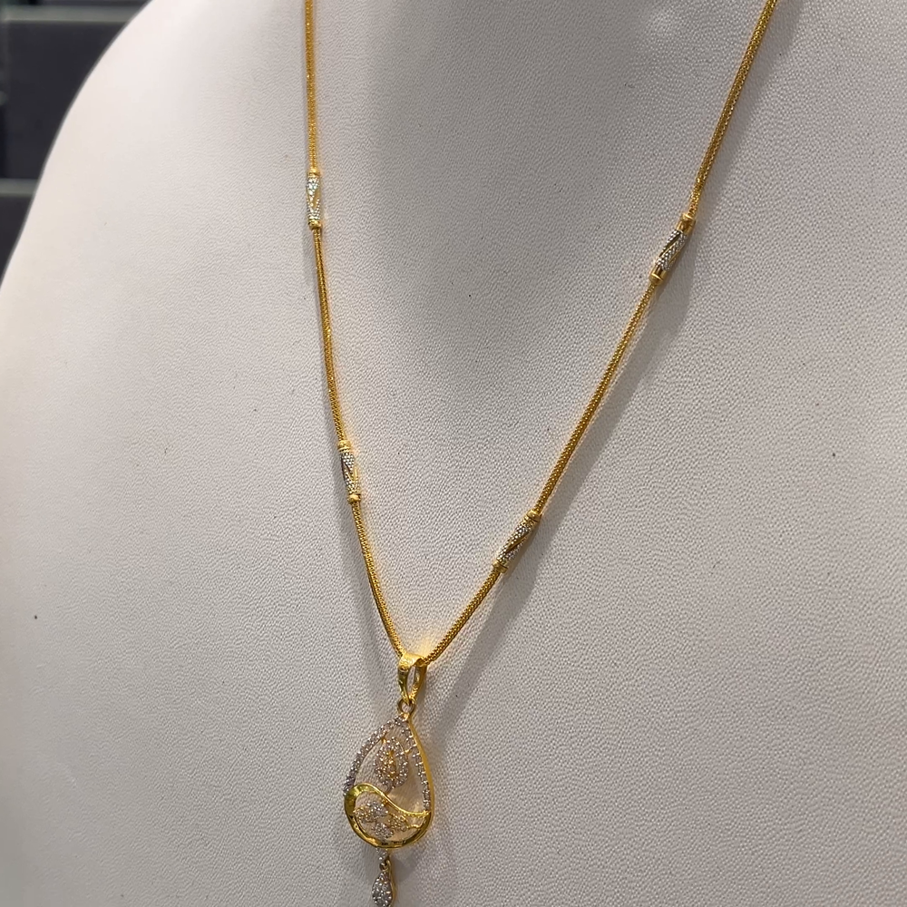 Anu Jewellers 8.57gms CHAINS 22K Yellow Gold