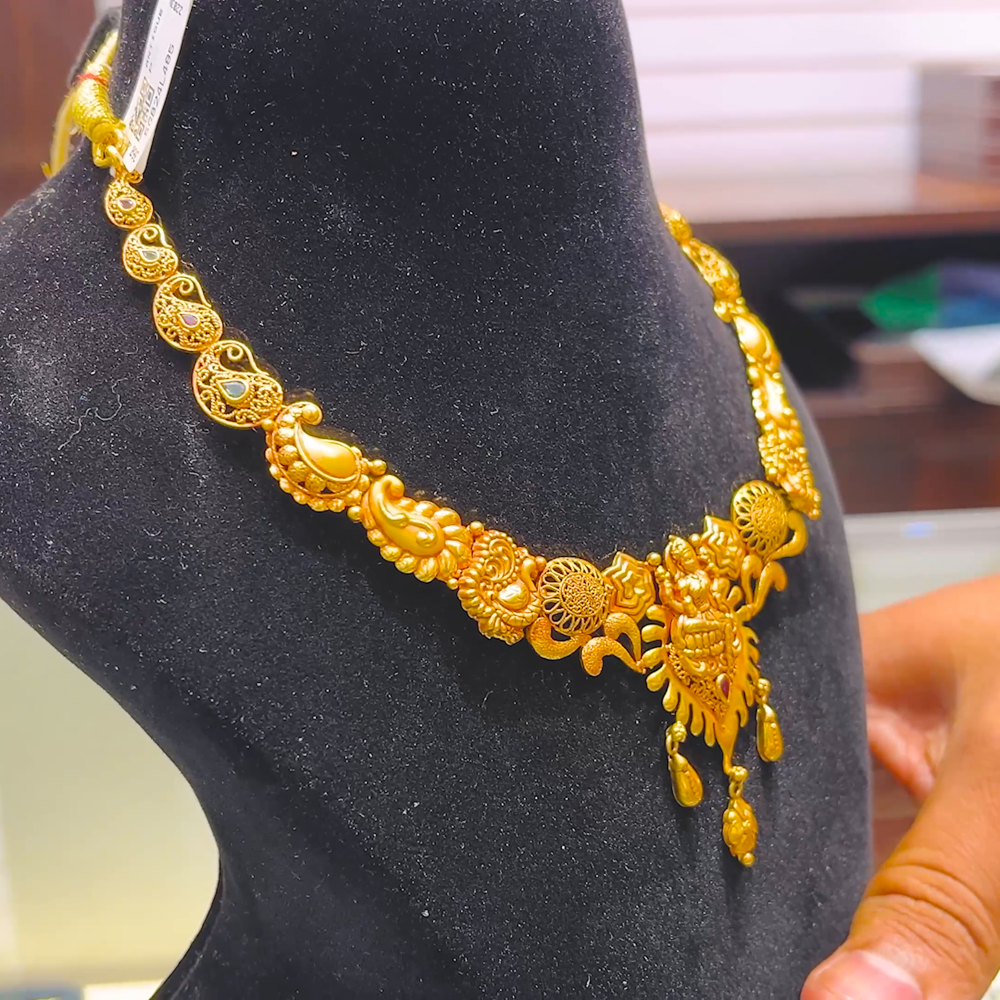 SOUTH INDIA 21.322gms NECKLACE 22K Yellow Gold