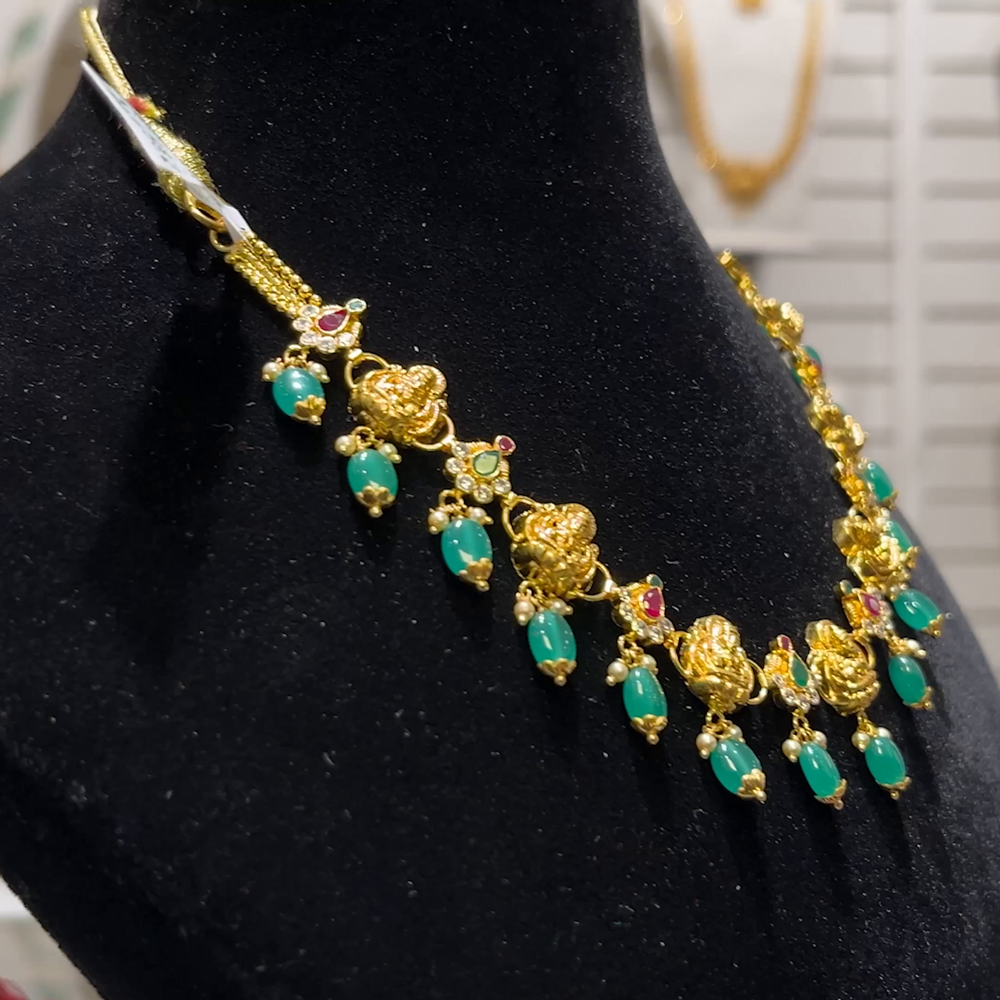 SOUTH INDIA 12.23gms NECKLACE 22K Yellow Gold