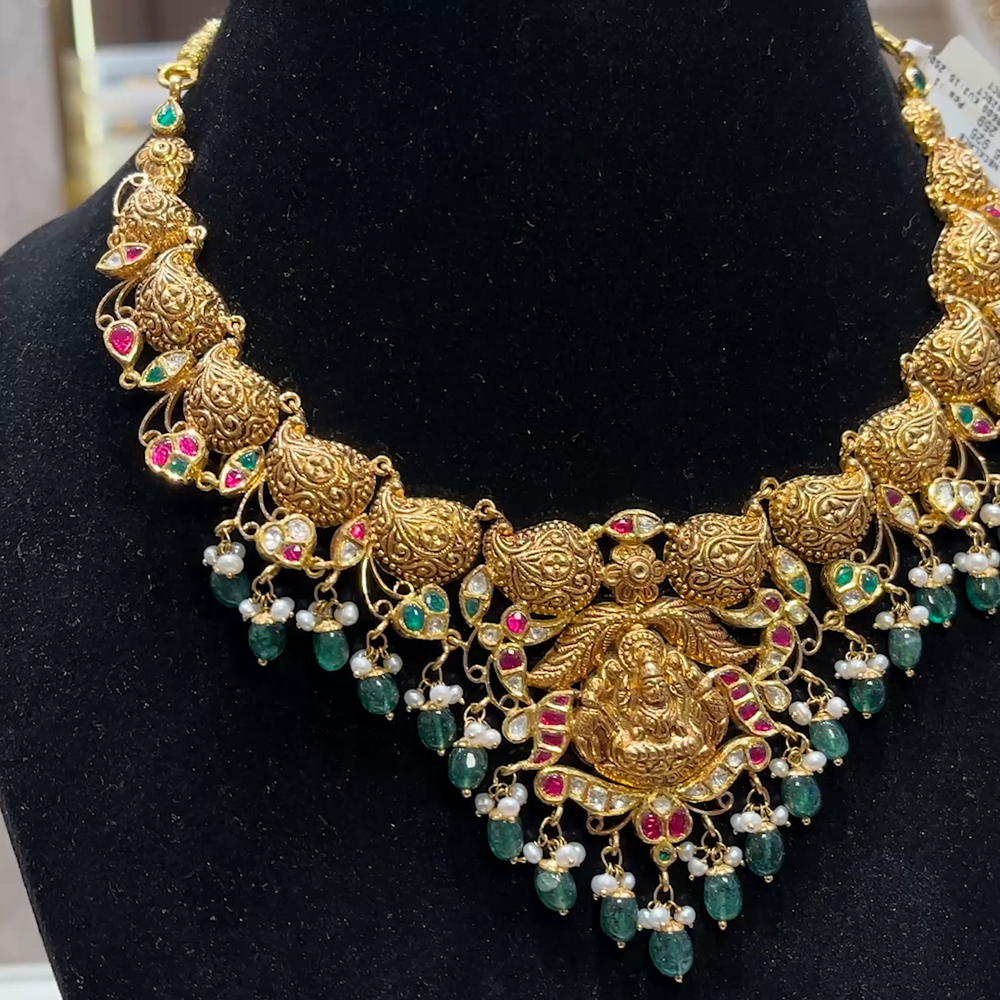 SOUTH INDIA 46.259gms NECKLACE 22K Yellow Gold