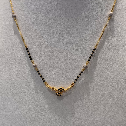 Anu Jewellers 5.776gms SHORT BLACK BEADS 22K Yellow Gold