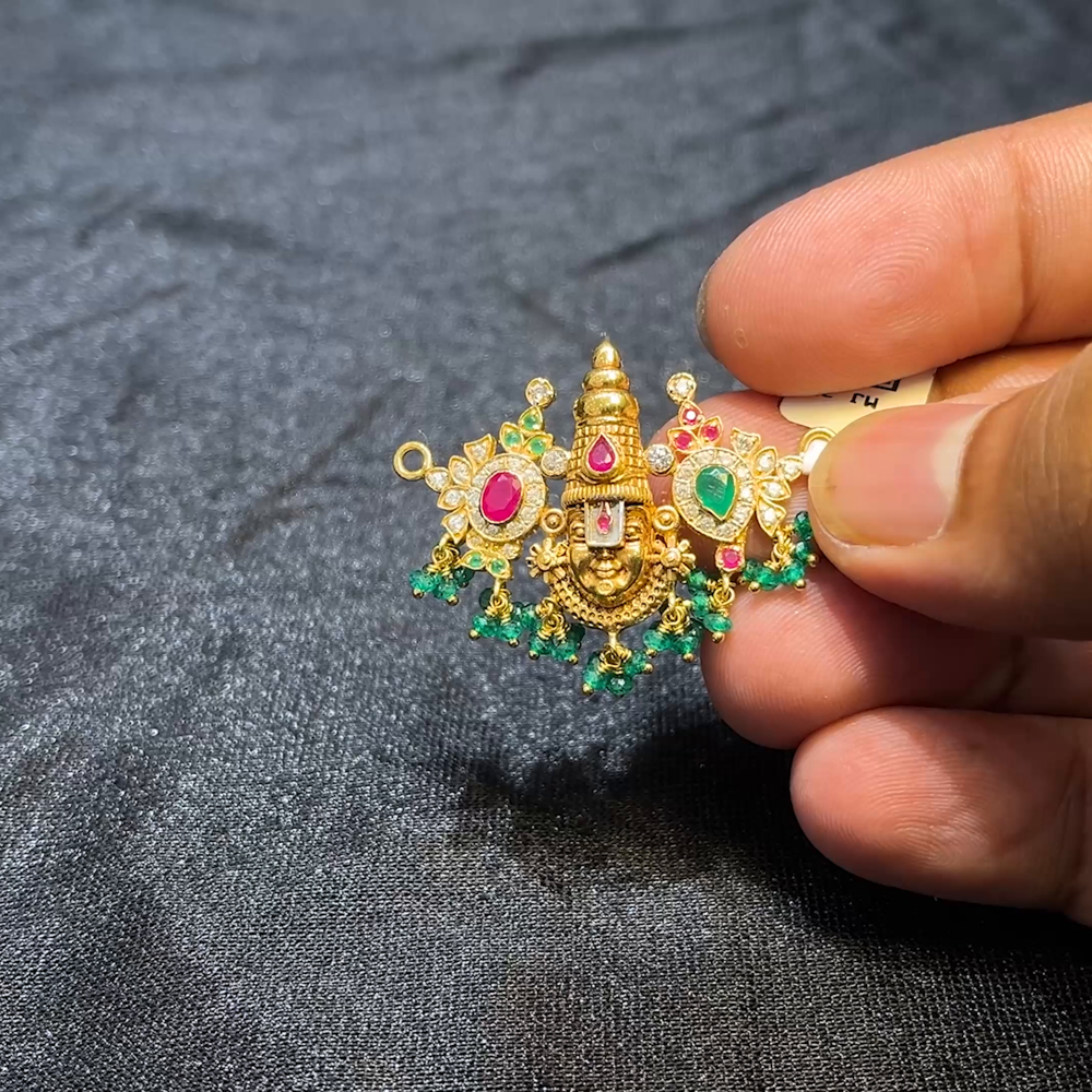 MUKUNDA JEWELLERS 6.962gms Pendent 22K Yellow Gold