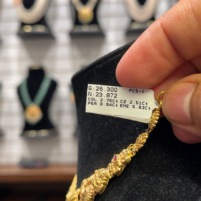 RS BROTHERS 23.872gms NECKLACE 22K Yellow Gold