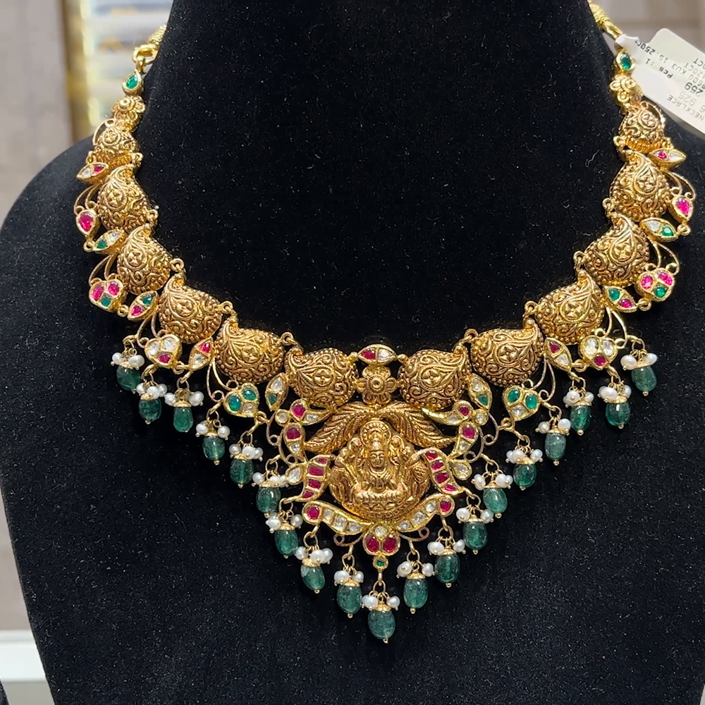 SOUTH INDIA 46.259gms NECKLACE 22K Yellow Gold