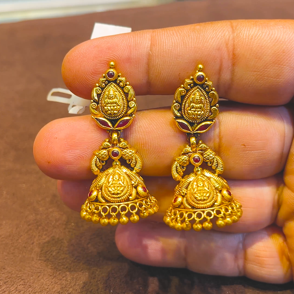 SRI RAM 11.516gms EARRINGS 22K Yellow Gold