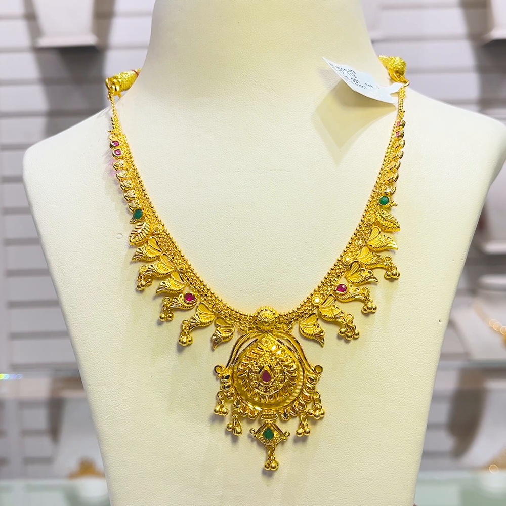 SOUTH INDIA 16.99gms NECKLACE 22K Yellow Gold