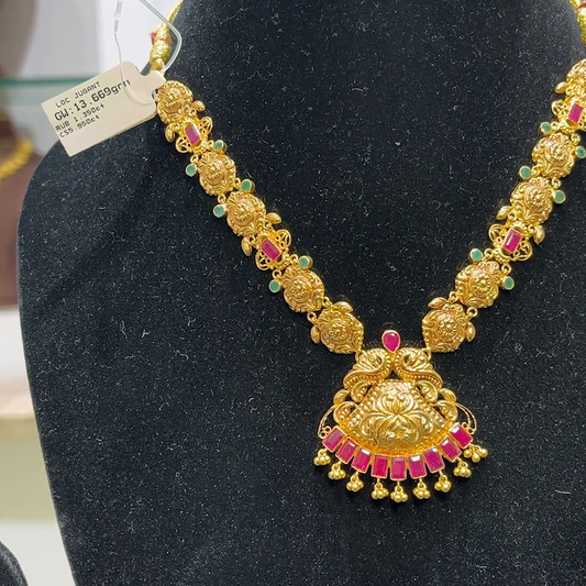 SwarnaKanchi 12.209gms NECKLACE 22K Yellow Gold