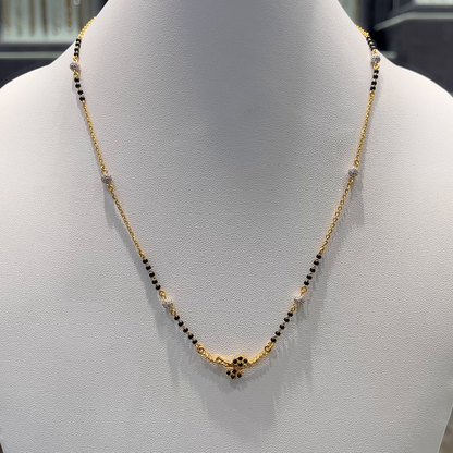 Anu Jewellers 5.776gms SHORT BLACK BEADS 22K Yellow Gold