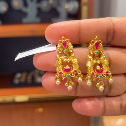 Anu Jewellers 5.908gms EARRINGS 22K Yellow Gold