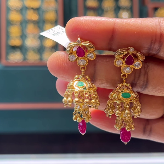 CMR 9.551gms EARRINGS 22K Yellow Gold