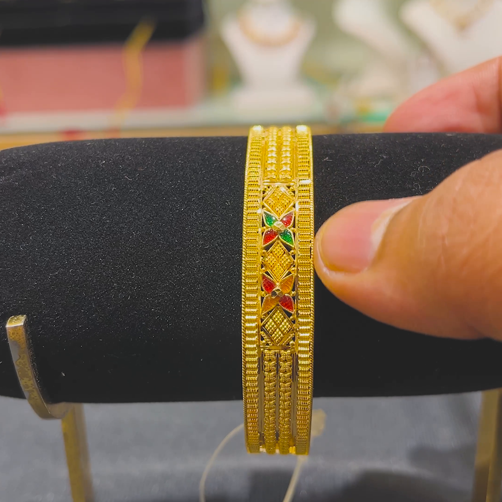 Anu Jewellers 17.151gms BANGLES 22K Yellow Gold