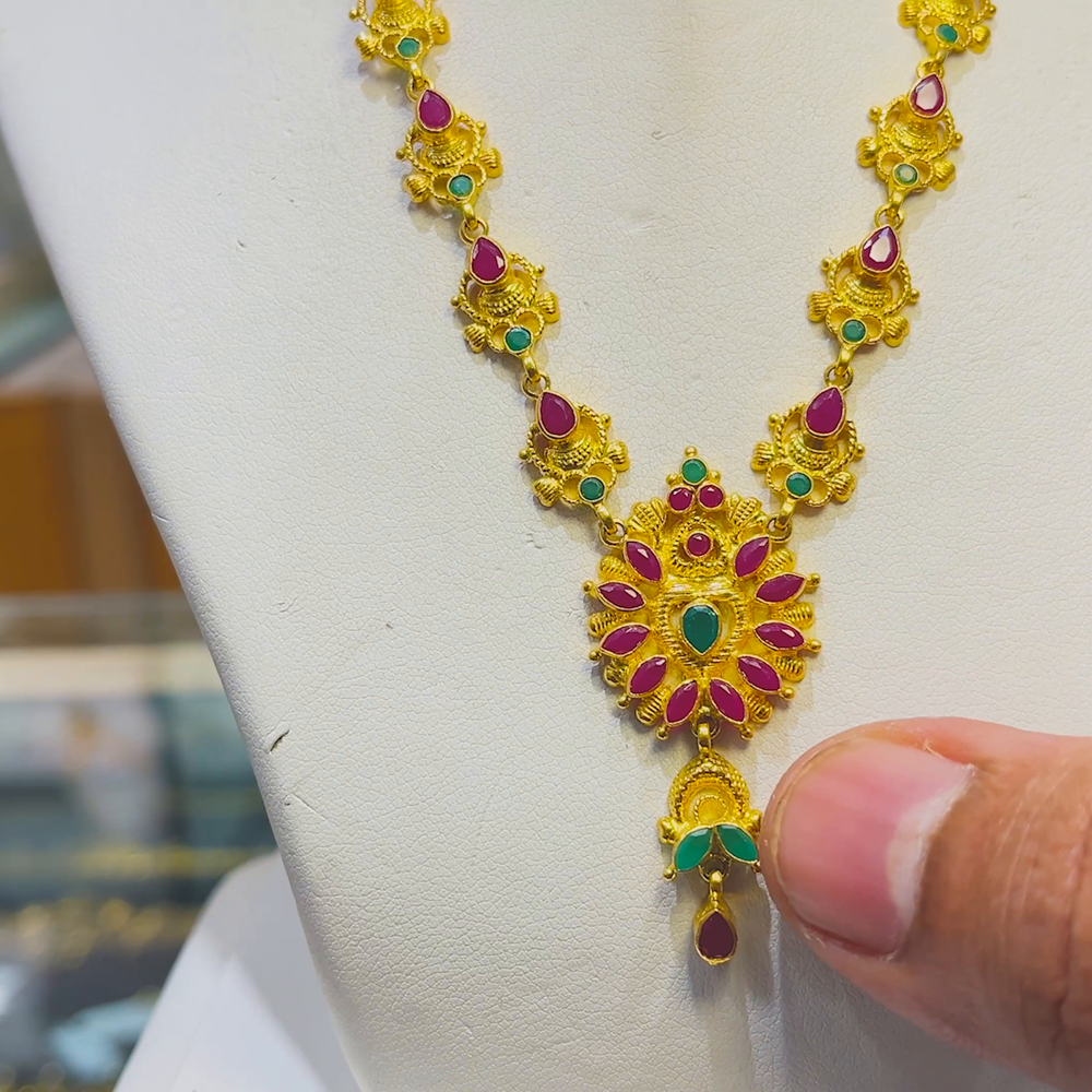 Anu Jewellers 10.271gms NECKLACE 22K Yellow Gold