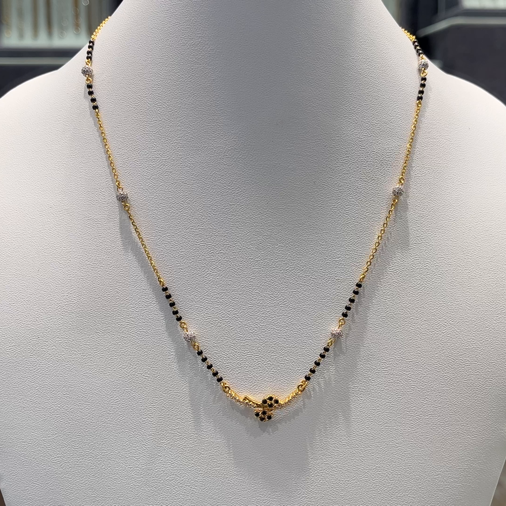 Anu Jewellers 5.776gms SHORT BLACK BEADS 22K Yellow Gold