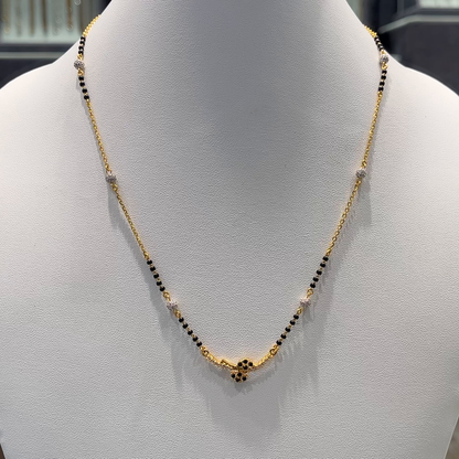 Anu Jewellers 5.776gms SHORT BLACK BEADS 22K Yellow Gold