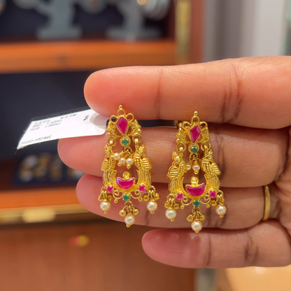 Anu Jewellers 5.908gms EARRINGS 22K Yellow Gold